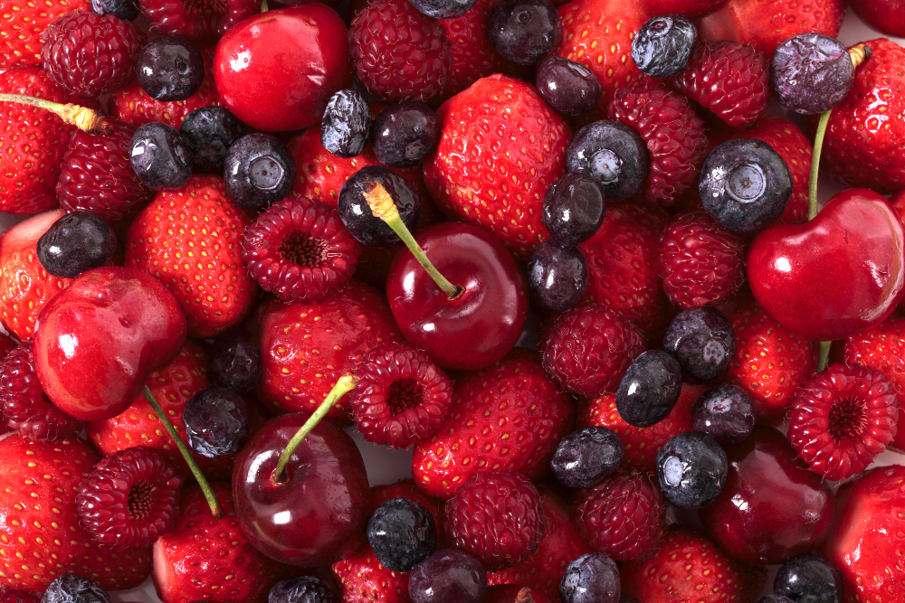 Fruits rouges antioxydants