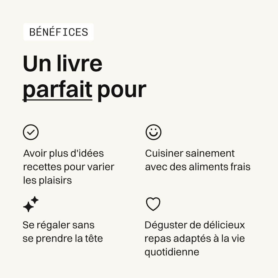 Livre de recette : 
